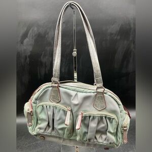 MZ Wallace, Stunning, Gray/Mint Purse, EUC